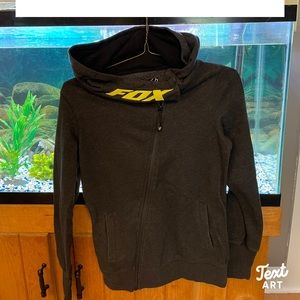 Fox racing twisted zipper hoodie